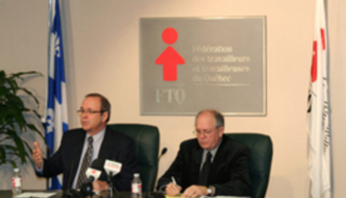 Le défi de l’emploi, un incontournable en 2008  – « Le fédéral doit prendre ses responsabilités maintenant dans les secteurs en crise » -Michel Arsenault, président de la FTQ