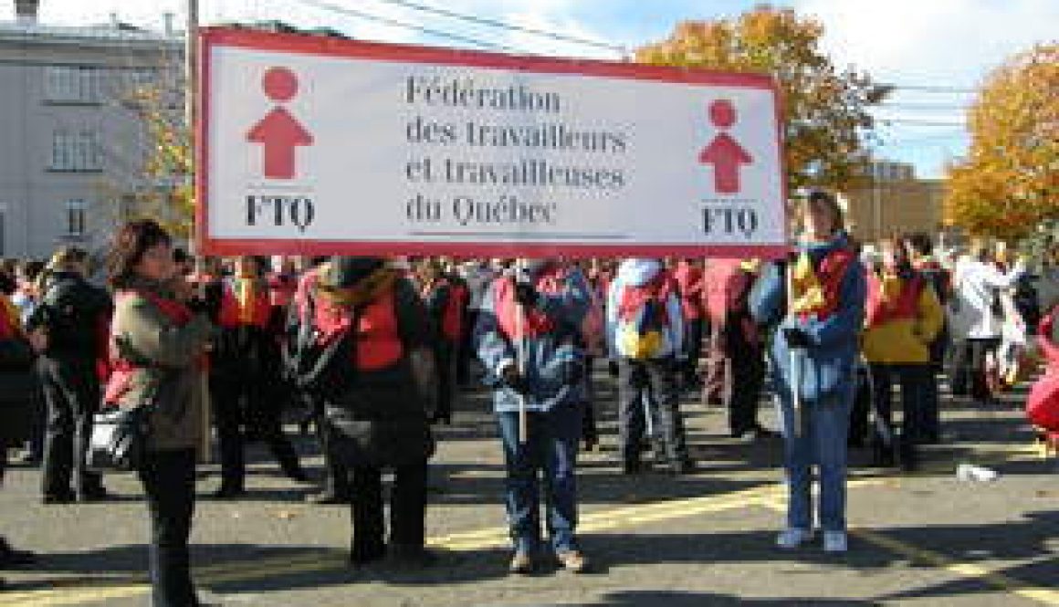 La Marche mondiale des femmes  –  La FTQ et ses syndicats affiliés sont au rendez-vous